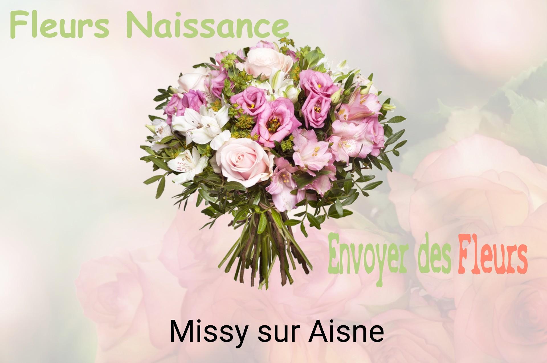 Bouquet de fleurs de naissance livré à Missy-sur-Aisne